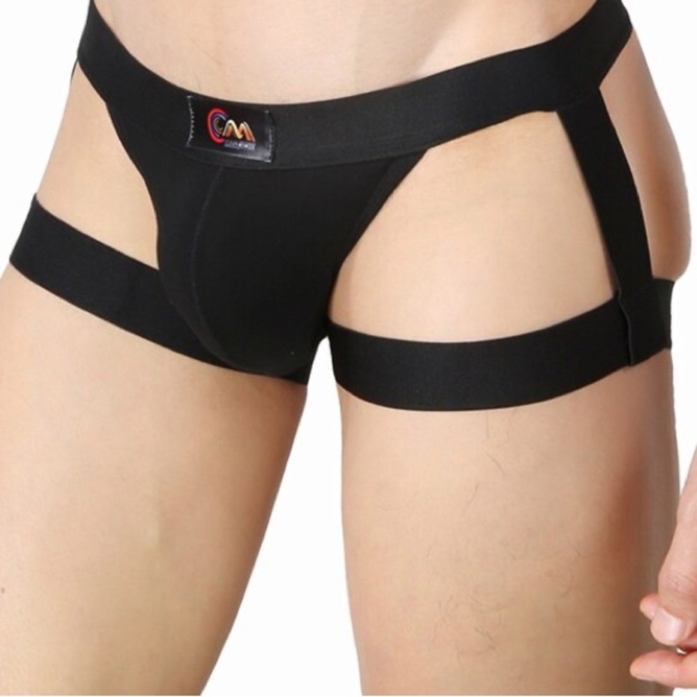 Sexy Strap Briefs Men's Sexy Comf Bikini Thigh Suspender Trunk Shorts Underwear